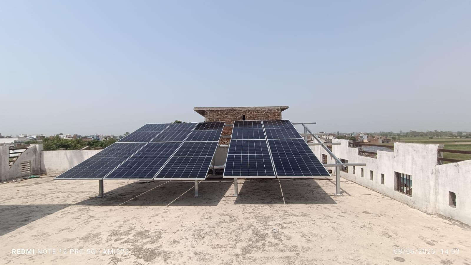 Rooftop solar array · Rural branch